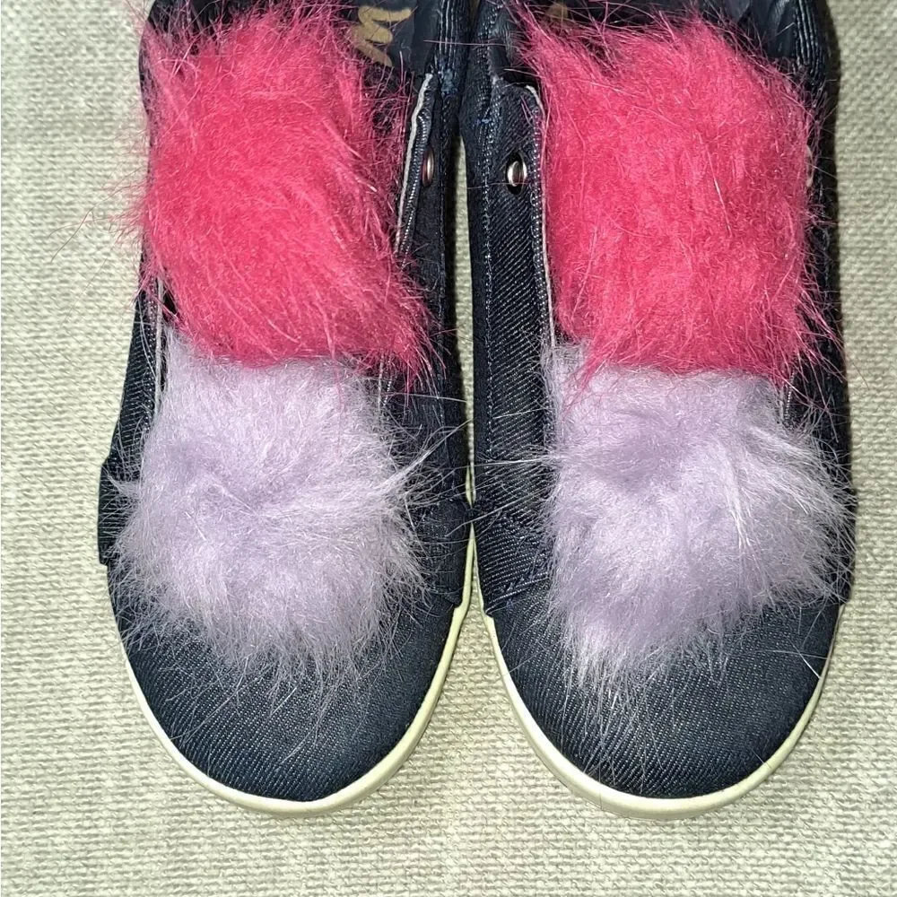 Sam Edelman Slip On Sneakers Cynthia Blue Denim‎